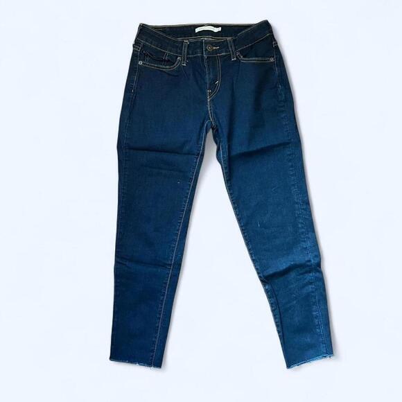 Levi's Denim - Levis Blue Denim 535 Super Skinny Mid Rise Stretch Medium Wash Size 27 waist